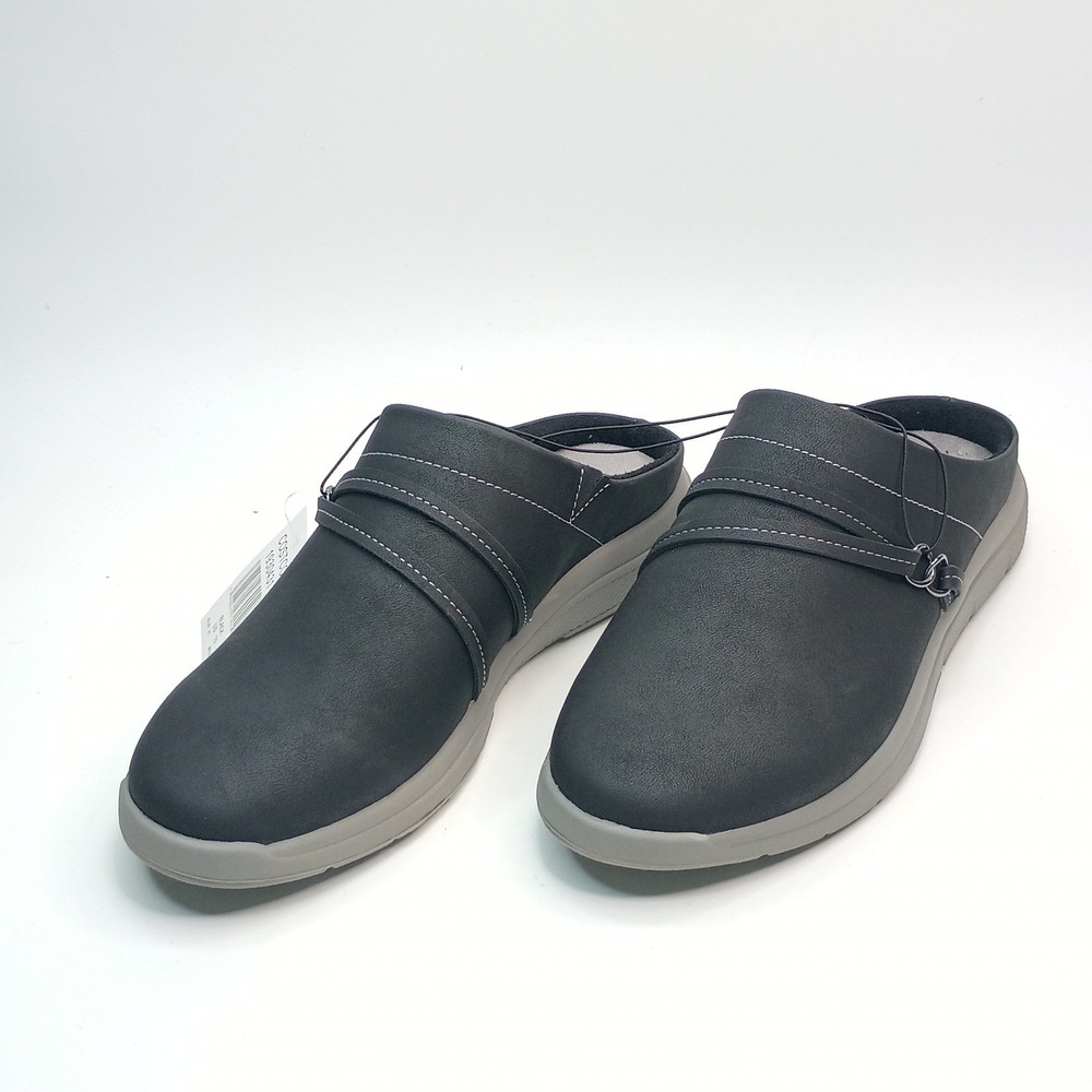 J Sport Gina Mules Women‎ Size 8 Black Slip On Clogs S5GNA01